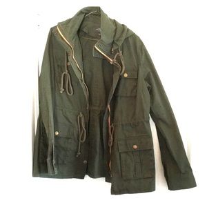 Utility jacket army green L